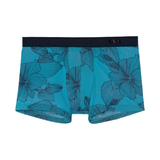 HOM Fano Plume turquoise/print sport trunk