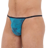 HOM Fano Plume turquoise/print string pour hommes