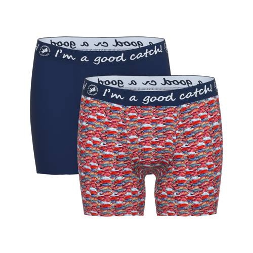 Un poisson nommé Fred Fish rouge/print boxer