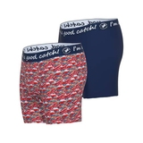Un poisson nommé Fred Fish rouge/print boxer