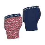 Un poisson nommé Fred Fish rouge/print boxer