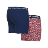 Un poisson nommé Fred Fish rouge/print boxer