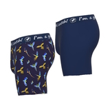 Un poisson nommé Fred Parrot bleu marine/print boxer