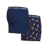 Un poisson nommé Fred Parrot bleu marine/print boxer