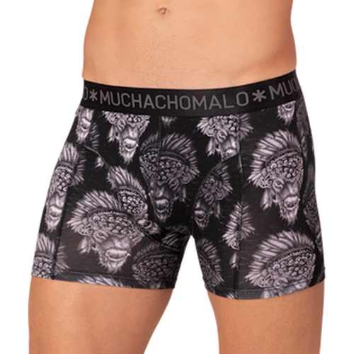 Muchachomalo Bison noir/print modal boxer