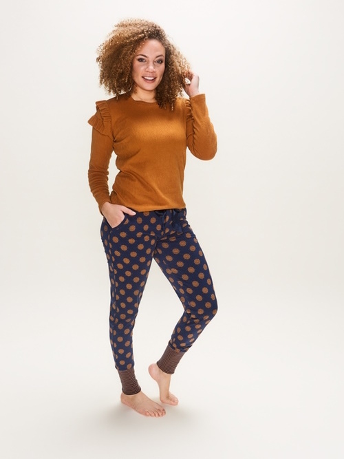 Charlie Choe Wandering Nights bleu marine/print pantalon de pyjama