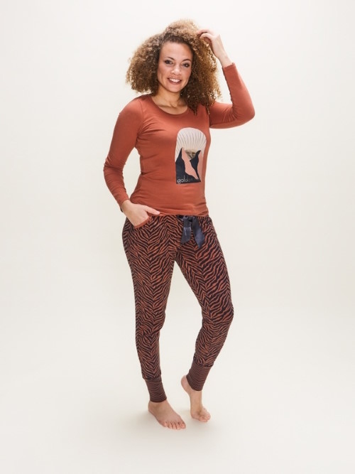 Charlie Choe Wild Nights terracotta pantalon de pyjama