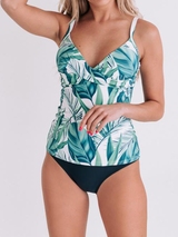 Bomain Lyon vert/print tankini set