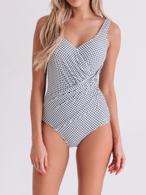 Bomain Athènes blanc/noir maillot de bain