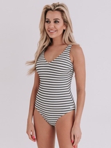 Bomain Bruges gris/blanc maillot de bain