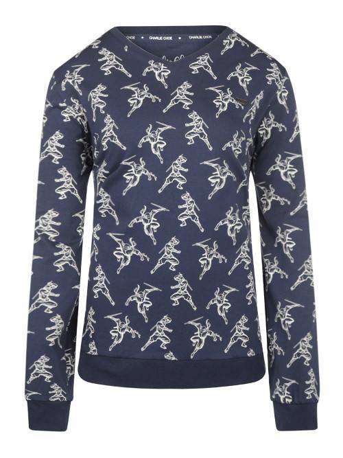 Charlie Choe NINJA bleu marine/print chemise de pyjama