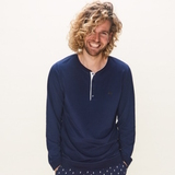 Charlie Choe UNI bleu marine chemise de pyjama