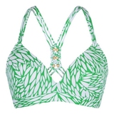 Plage de LingaDore Graminées vert/blanc haut de bikini préformé
