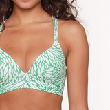 Plage de LingaDore Graminées vert/blanc haut de bikini préformé