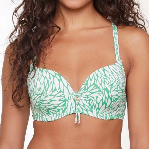 Plage de LingaDore Graminées vert/blanc haut de bikini préformé
