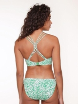 Plage de LingaDore Graminées vert/blanc slip de bikini