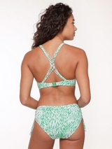 Plage de LingaDore Graminées vert/blanc slip de bikini