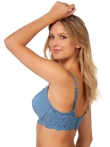 After Eden D-Cup & Up Syl jeans bleu soutien-gorge rembourré
