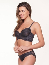 LingaDore Dark Snake bleu marine soutien-gorge sans forme