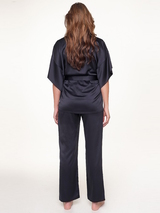 LingaDore Night Dark Snake bleu marine kimono