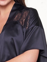 LingaDore Night Dark Snake bleu marine kimono