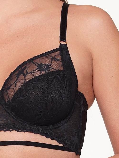 LingaDore Black Lace noir soutien-gorge sans forme