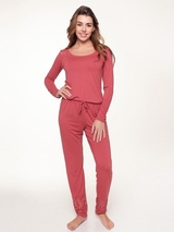 LingaDore Night Dusty Cedar antique rose pyjama