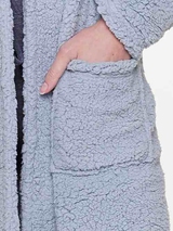 LingaDore Night Fluffy bleu peignoir