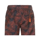 L'île Plume orange/print maillot de bain pour homme