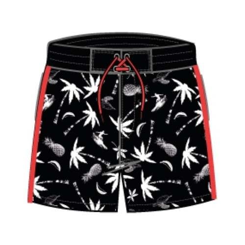  DJ DutchJeans Ananas noir/print maillot de bain pour homme