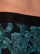 Muchachomalo Coq vert/print boxer pour hommes