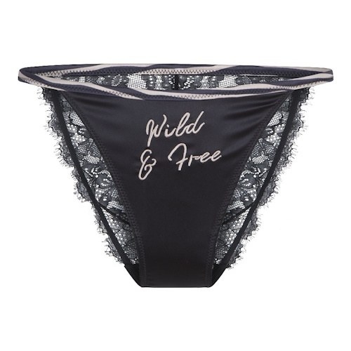 LingaDore Striped Zebra noir/print slip