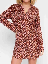 LingaDore Night Love marron/print chemise de nuit