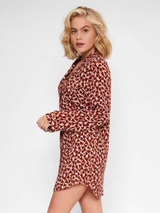 LingaDore Night Love marron/print chemise de nuit
