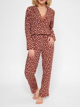 LingaDore Night Love marron/print pyjama