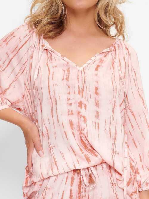 LingaDore Night Tie-Dye Hippie orange/print chemise de nuit