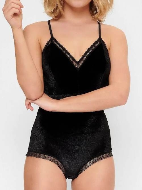 LingaDore Velvet noir corselet