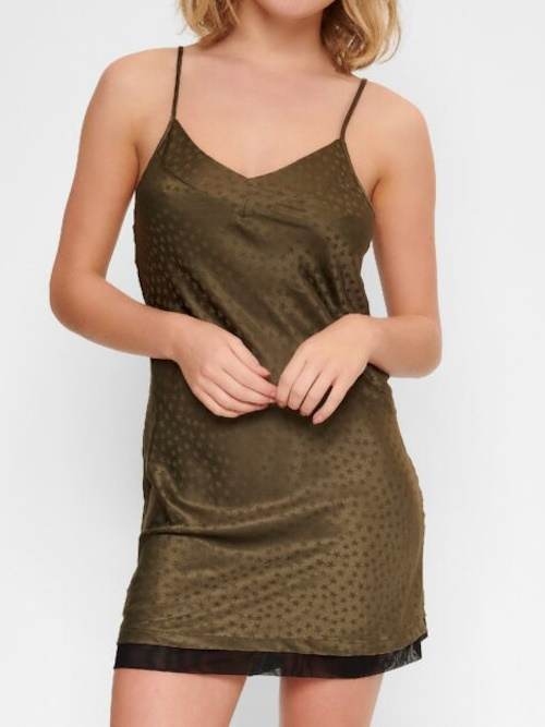 LingaDore Night Satin Stars vert olive nuisette