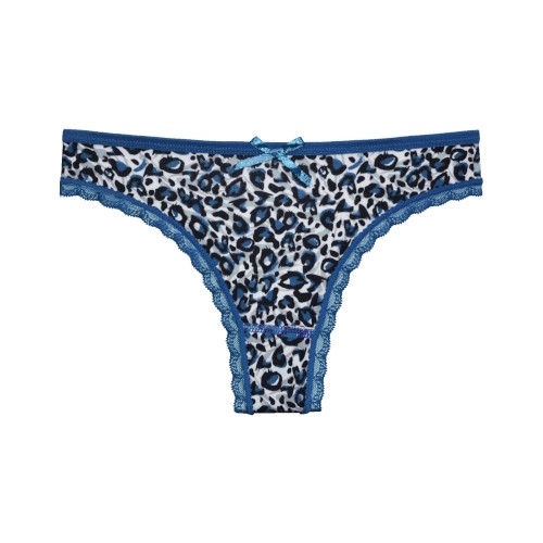 Gianvaglia Annimal bleu/print culotte string