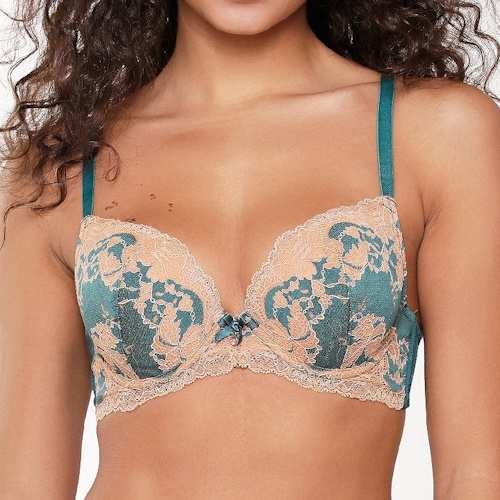 LingaDore  Turquoise & Sand turquoise/print soutien-gorge push up