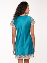 LingaDore Night Turquoise & Sand turquoise/print chemise de nuit