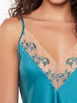 LingaDore Night Turquoise & Sand turquoise chemise de nuit