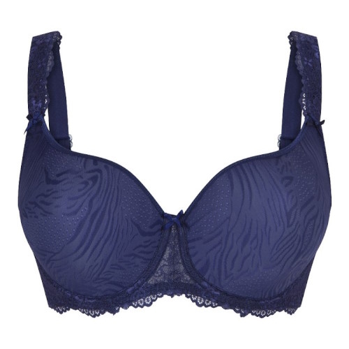 LingaDore Quotidien Uni Fit Plus Bra bleu/print soutien-gorge rembourré