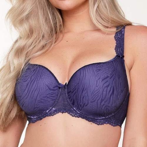 LingaDore Quotidien Uni Fit Plus Bra bleu/print soutien-gorge rembourré