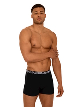 Muchachomalo Light Cotton Solid noir/blanc boxer