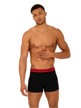 Muchachomalo Light Cotton Solid noir/rouge boxer
