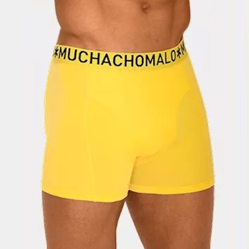 Muchachomalo Light Cotton Solid jaune boxer