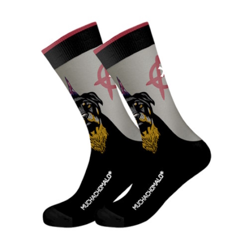 Muchachomalo Punk anthracite chaussettes