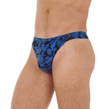HOM Quentin bleu/print string pour hommes