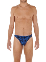 HOM Quentin bleu/print string pour hommes
